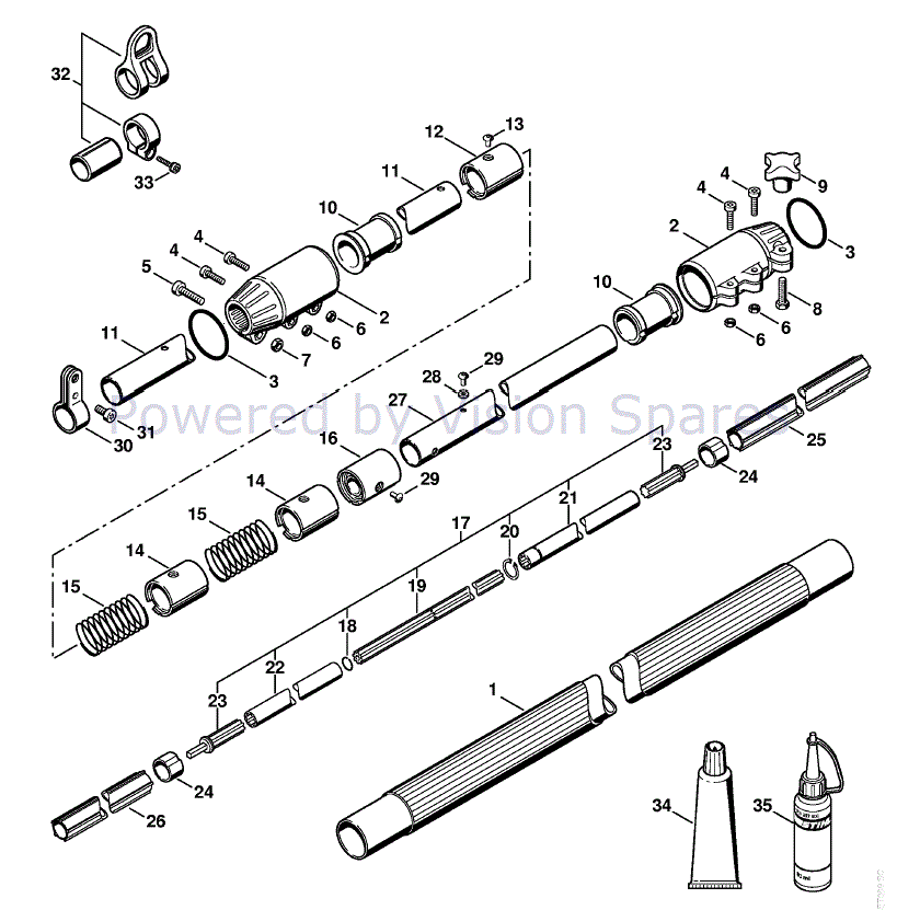 stihl ht131 parts diagram