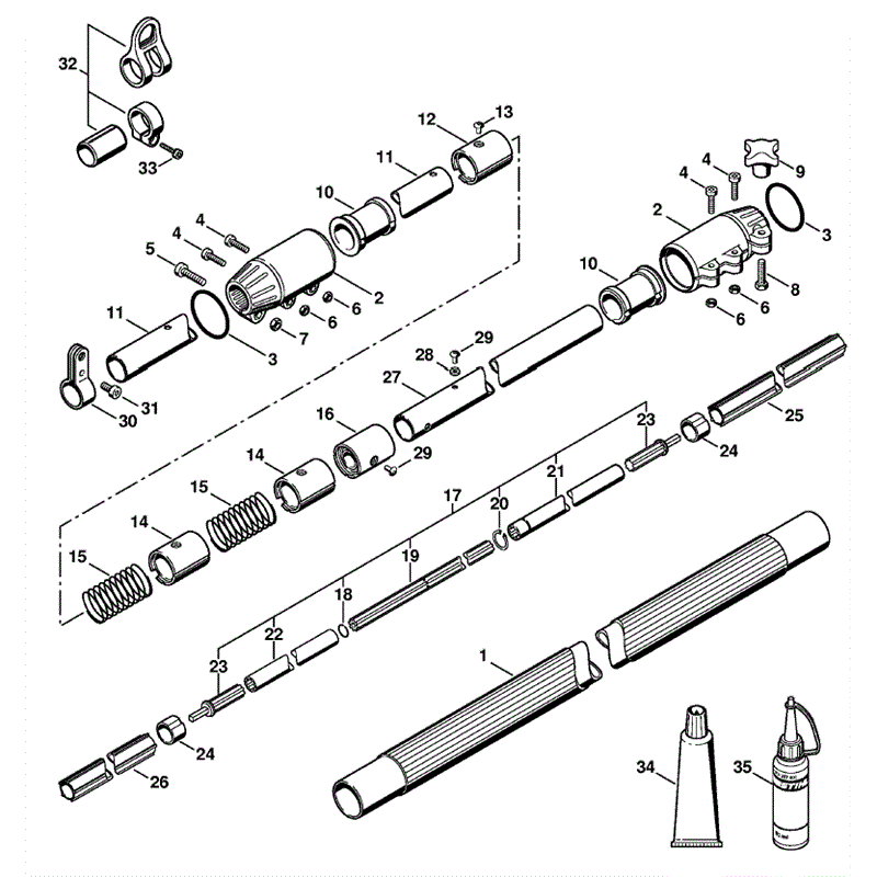 stihl ht131 parts diagram