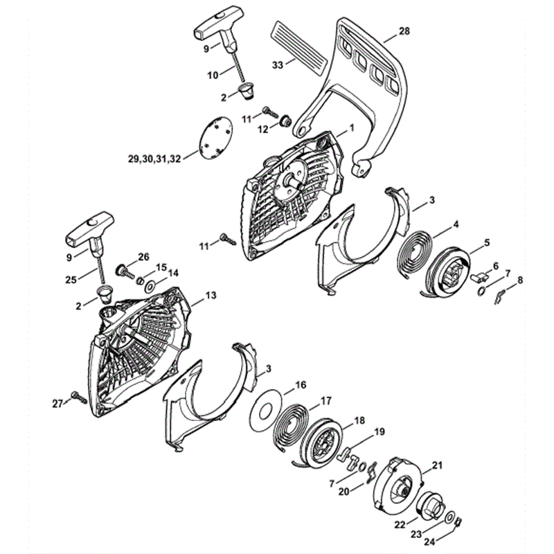 stihl ms 291 parts diagram