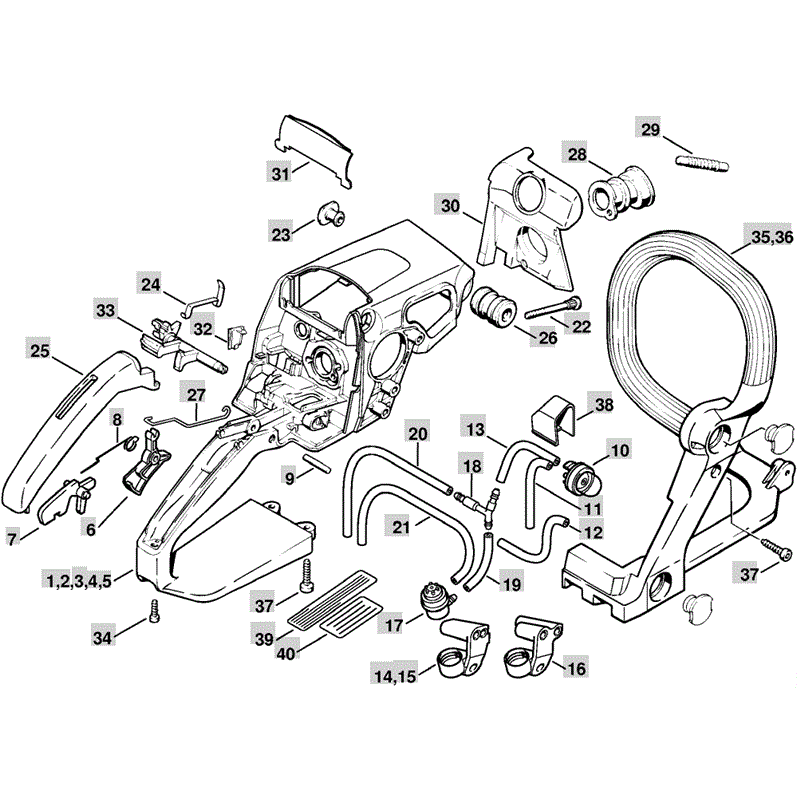 stihl ms250 carburetor diagram