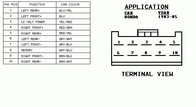 stock honda accord radio wiring diagram model no. 39100-sy8-a000