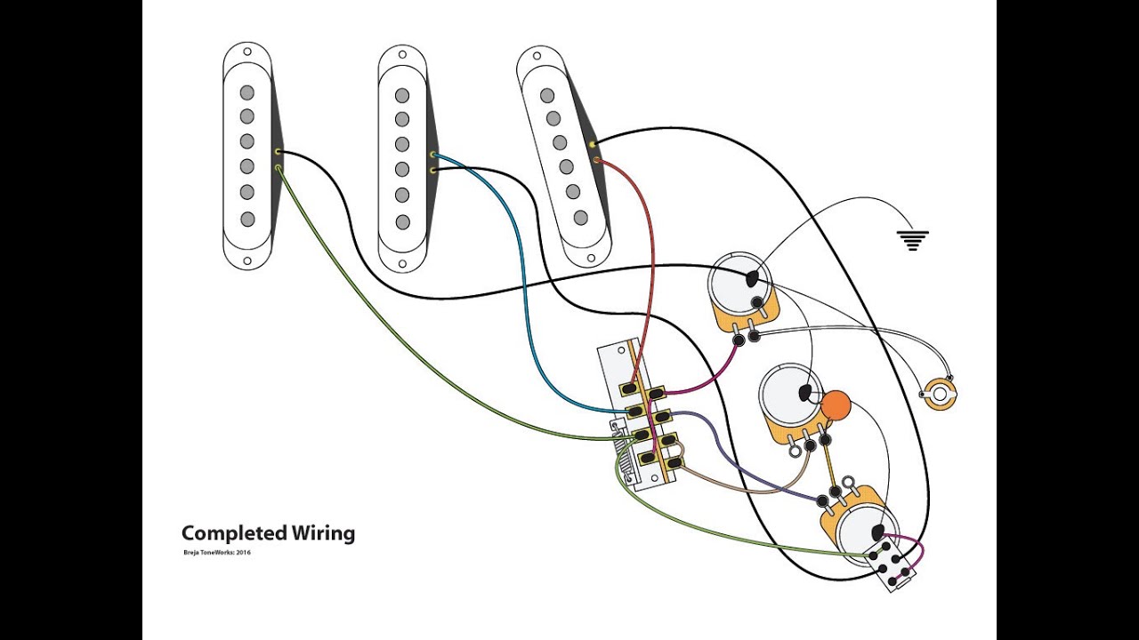 stratocaster 5 way switch sss wiring diagram