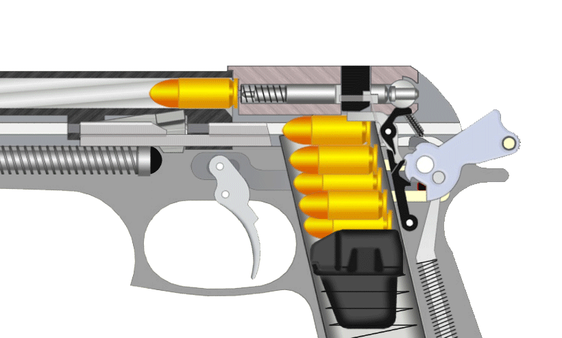 striker fired pistol diagram