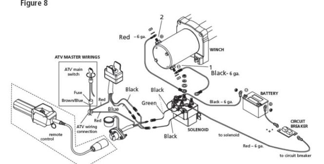 Strongway Electric Cable Hoist Model  48306 Wiring Diagram