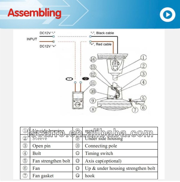 sumlar 12vdc ceiling.fan wiring diagram