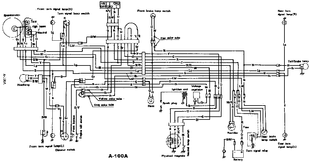 suzuki a100 wiring diagram