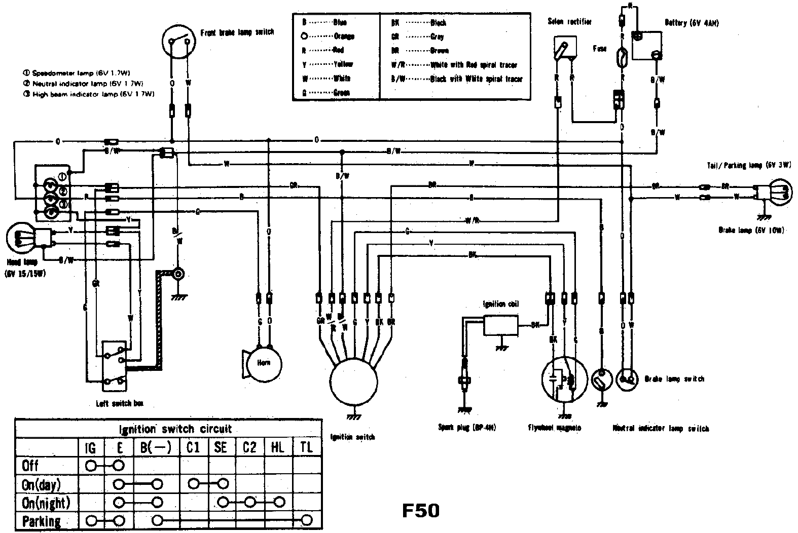 suzuki a100 wiring diagram