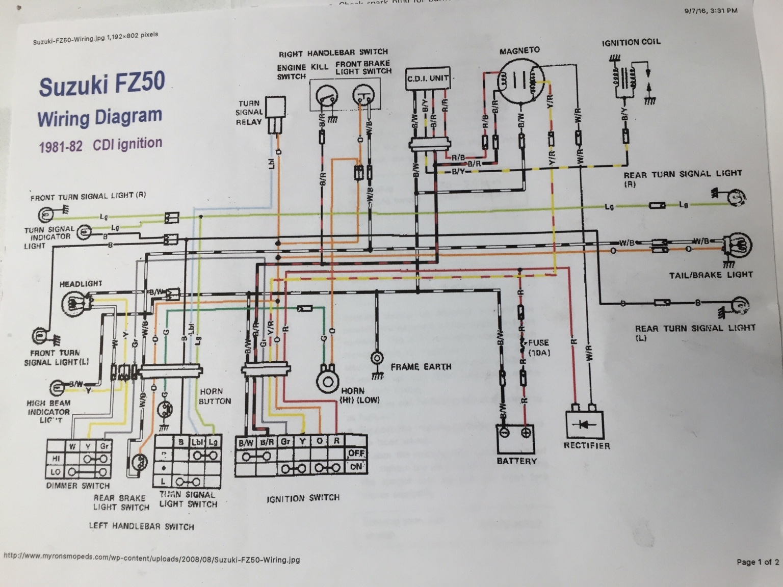 suzuki fa50 wiring diagram