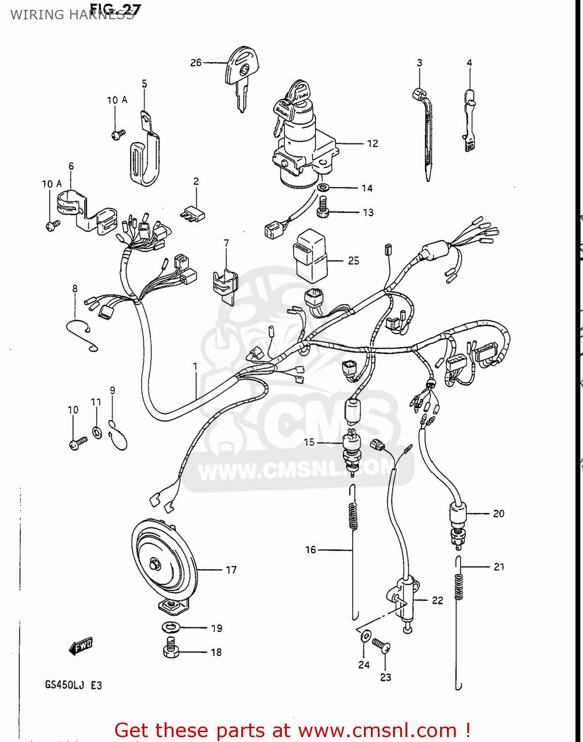 suzuki gs450l wiring diagram