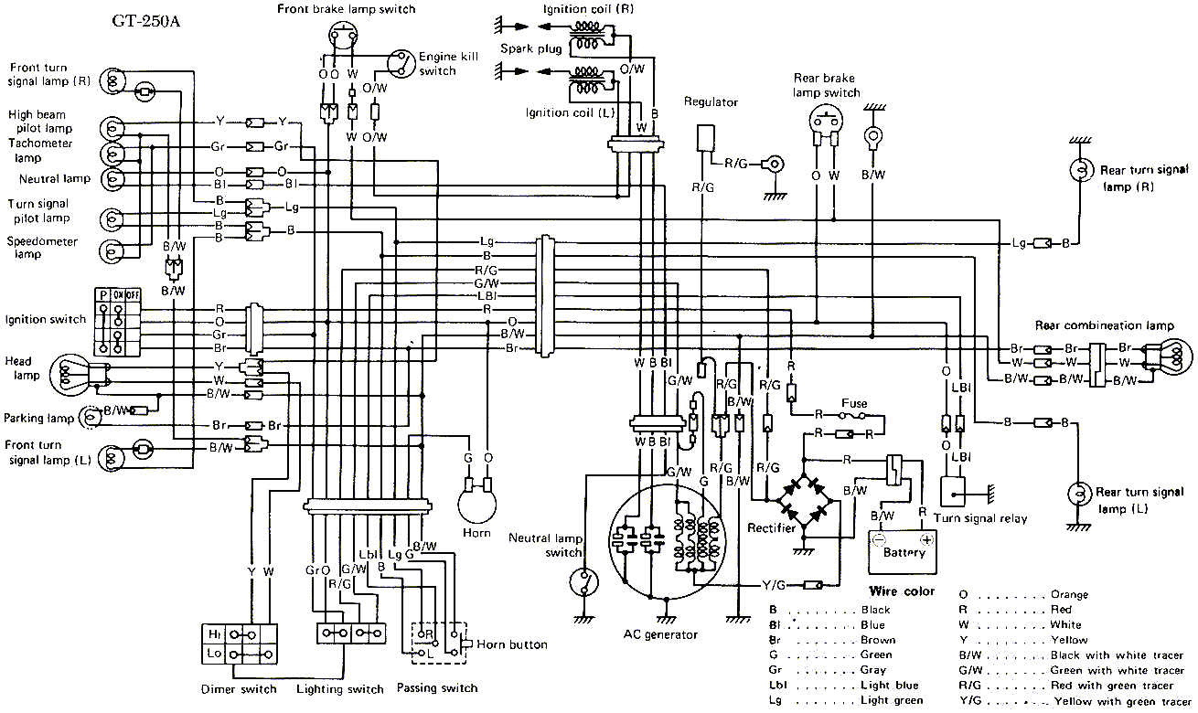 suzuki gs650gz wiring diagram