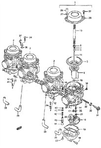 suzuki katana carburetor diagram