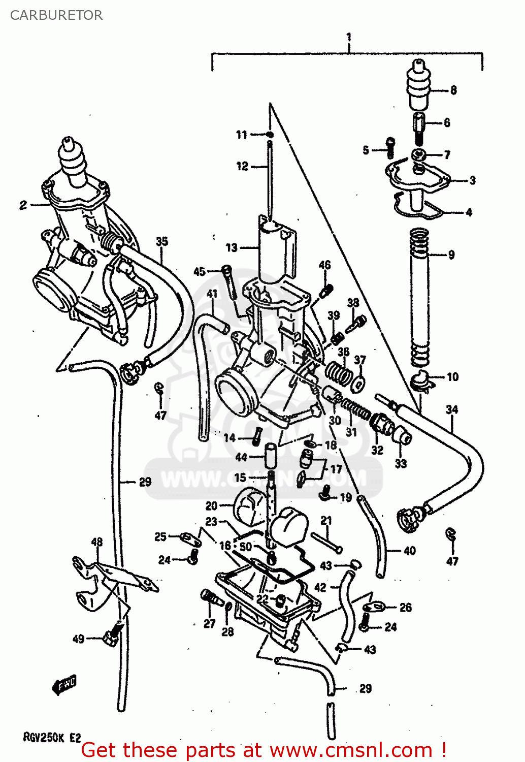 suzuki ozark 250 carburetor diagram