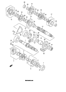 suzuki ozark 250 rear end diagram