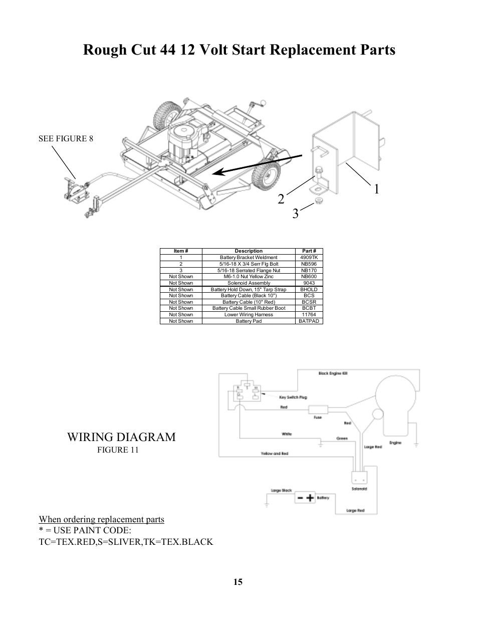 swisher 44 rough cut wiring diagram
