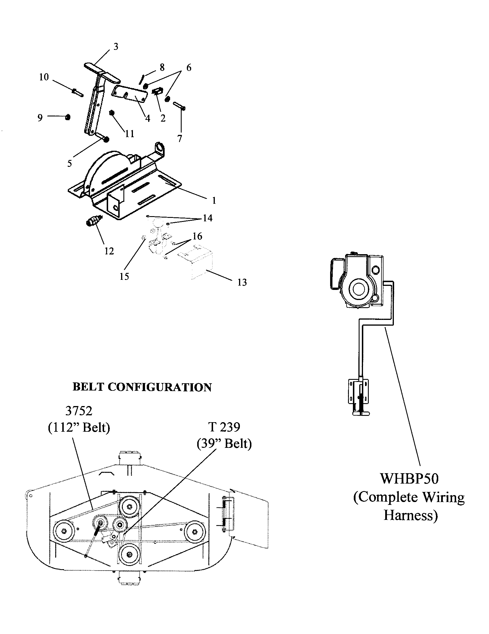 swisher pull behind mower belt diagram