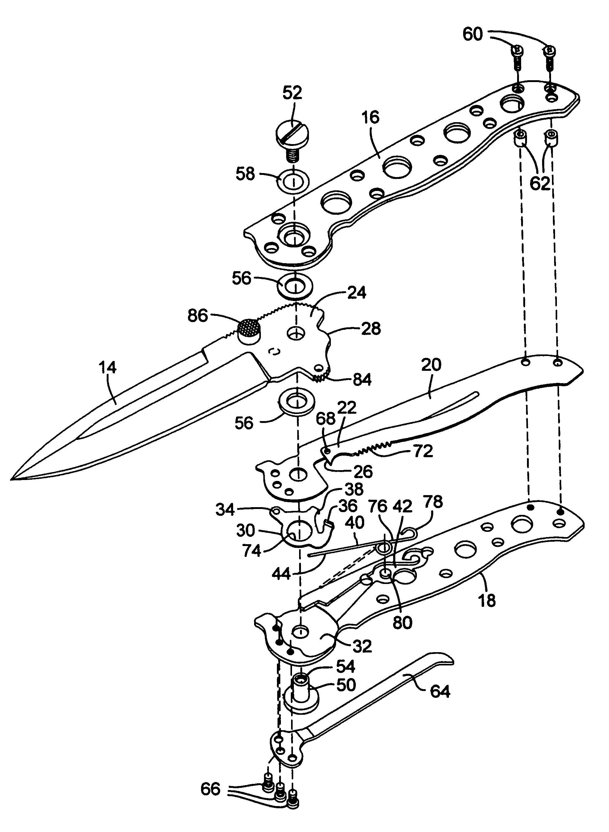 switchblade mechanism diagram