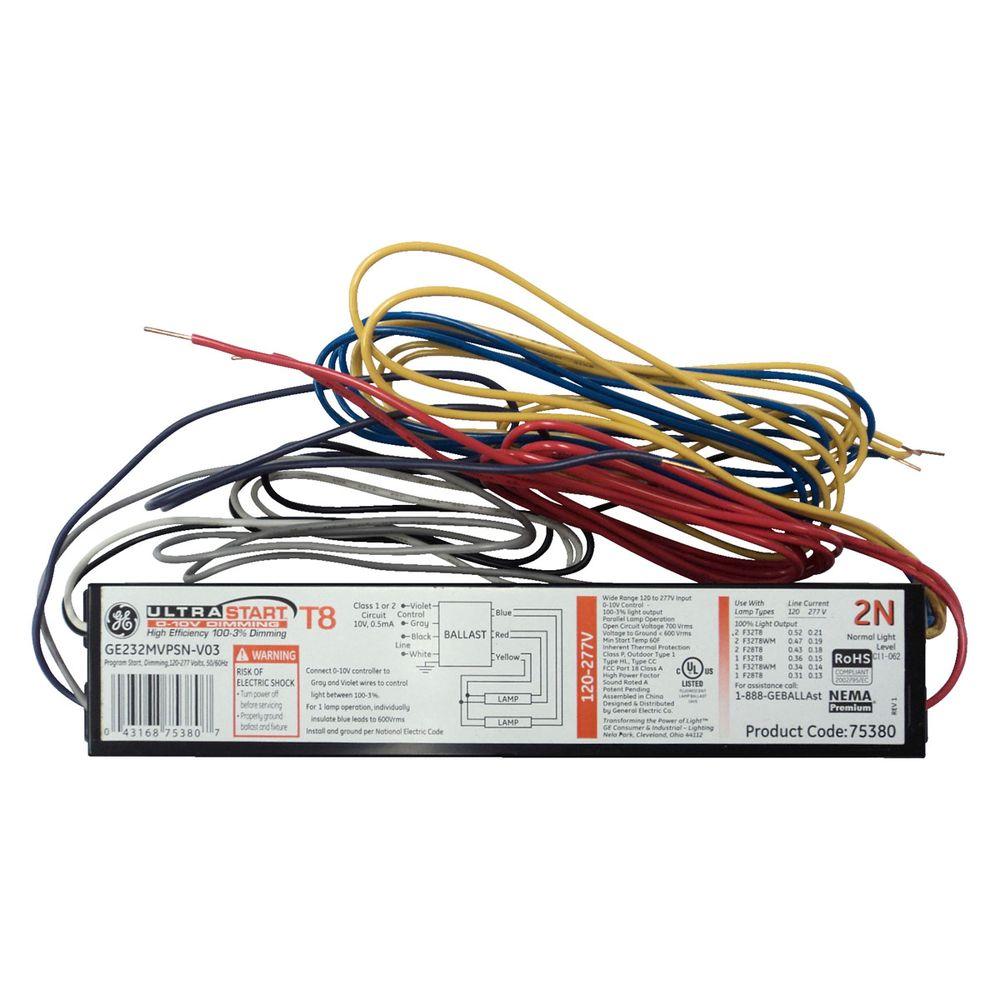 t8 electronic ballast wiring diagram