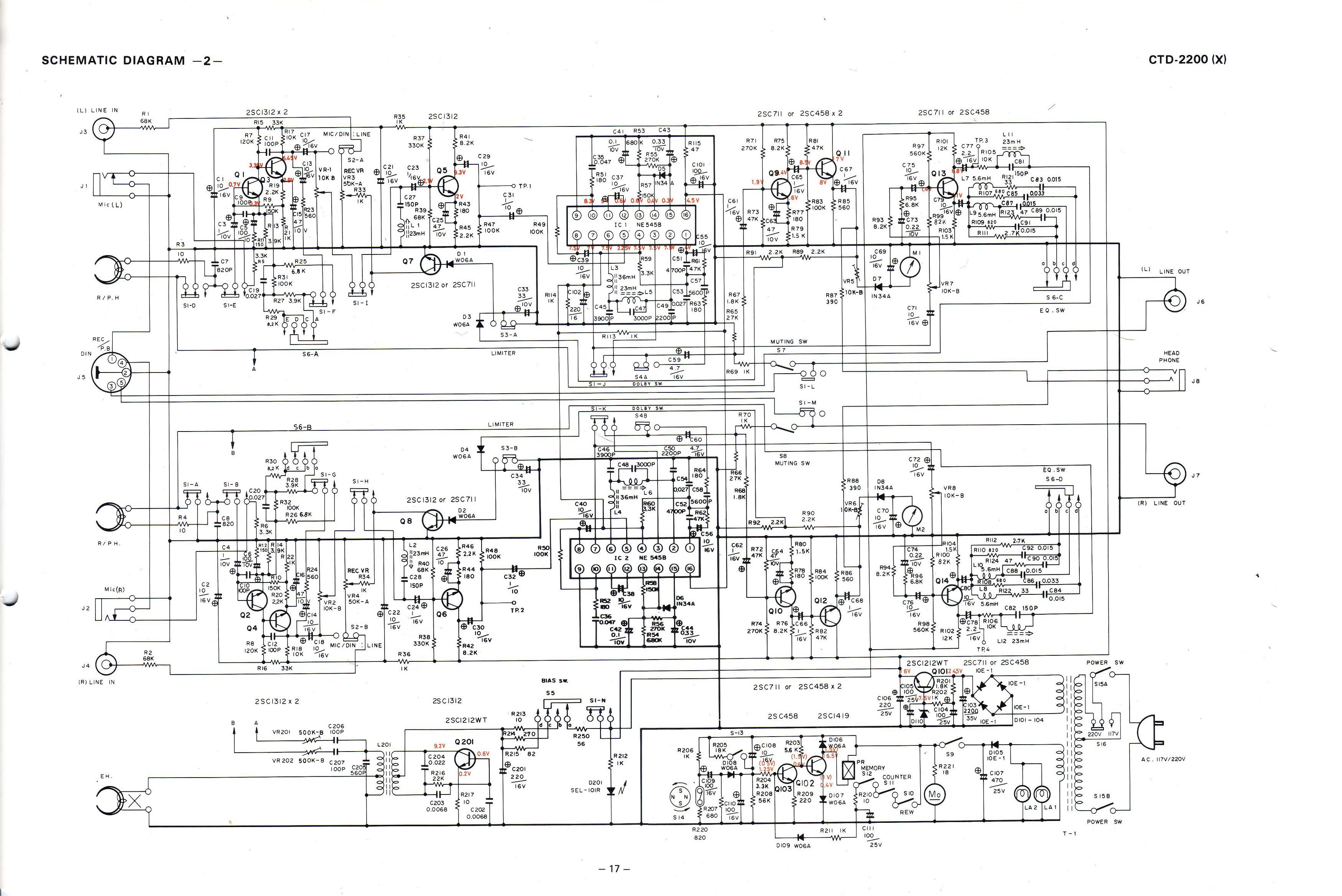 technics stereo wiring diagram