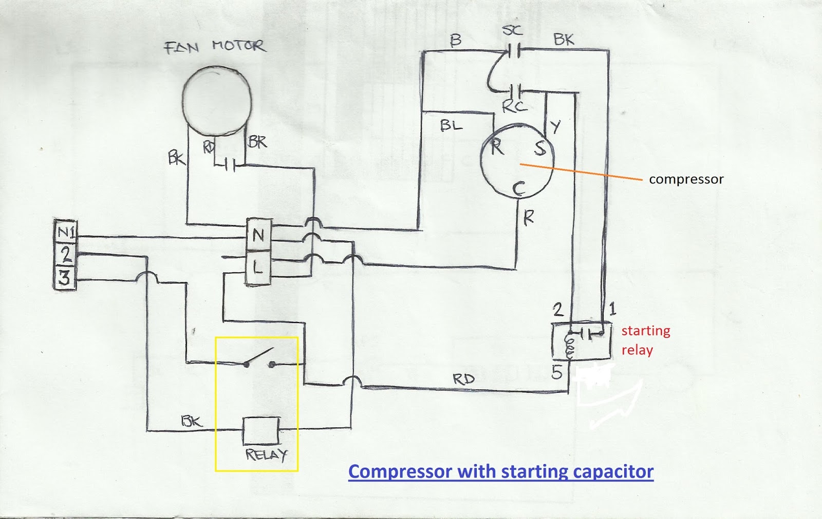 Tecumseh Capacitance Crankcase Heater Wiring Diagram 3 4 hp tecumseh compressor wiring diagram 