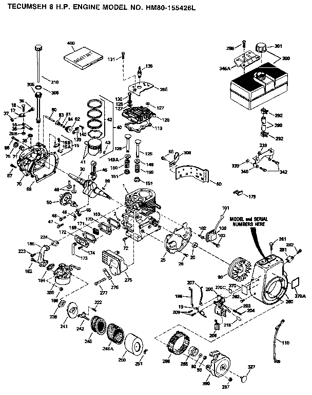 tecumseh hm80 parts diagram
