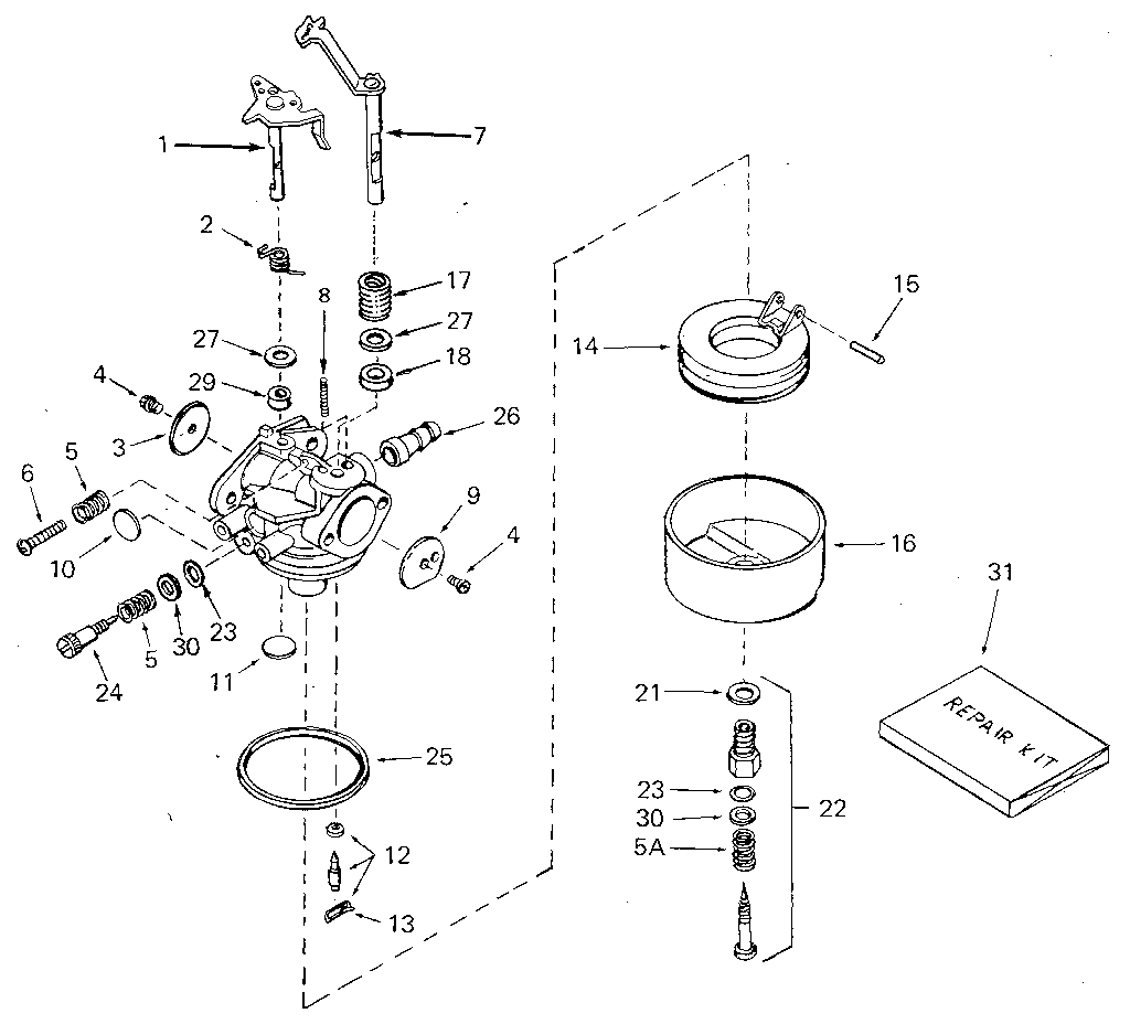 tecumseh ohh50 carburetor diagram