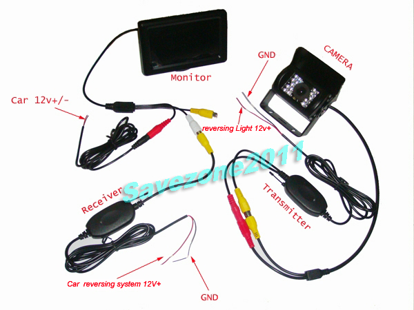 tft lcd monitor reversing camera wiring diagram