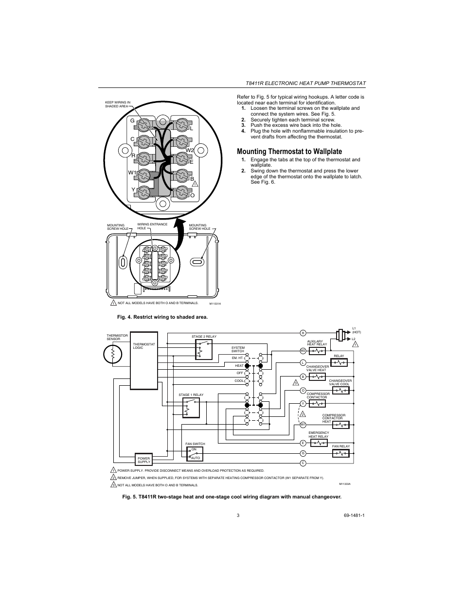 th5220d1003 honeywell thermostat wiring diagram for heat pump
