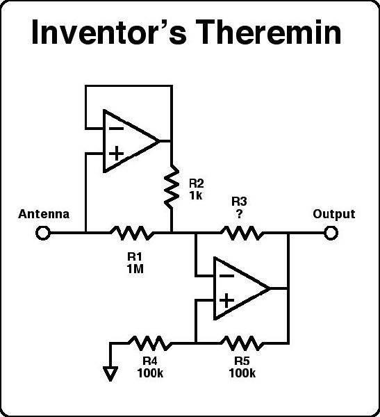 theremin circuit diagram