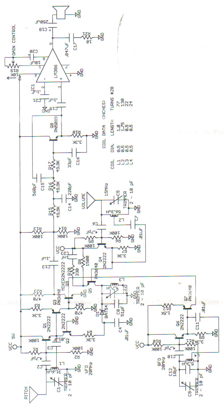 theremin circuit diagram