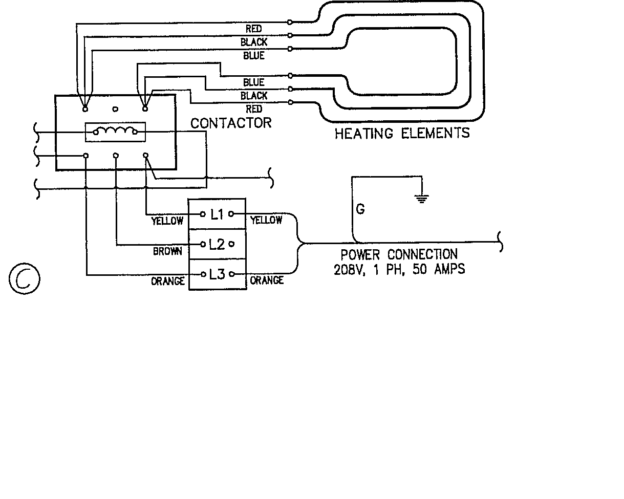 three element oven single phase /wiring diagram