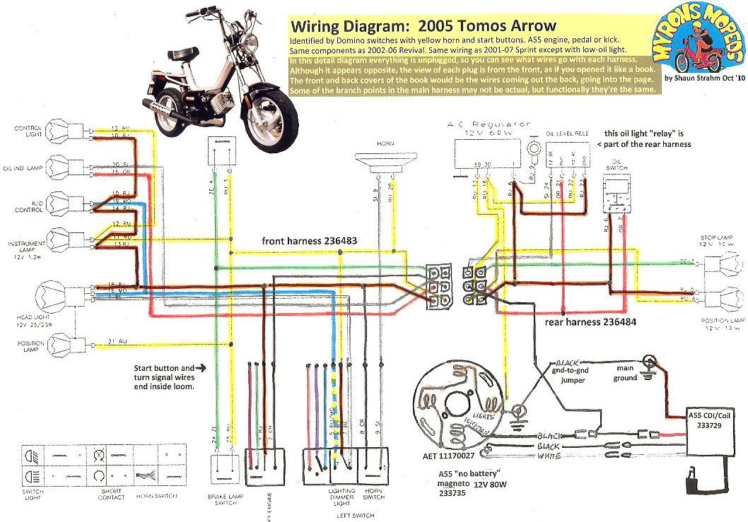 tomos a3 wiring diagram