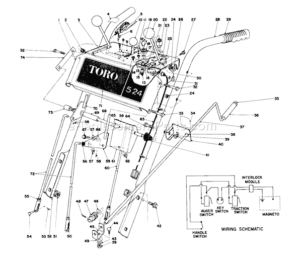 toro 244-h ignition wiring diagram