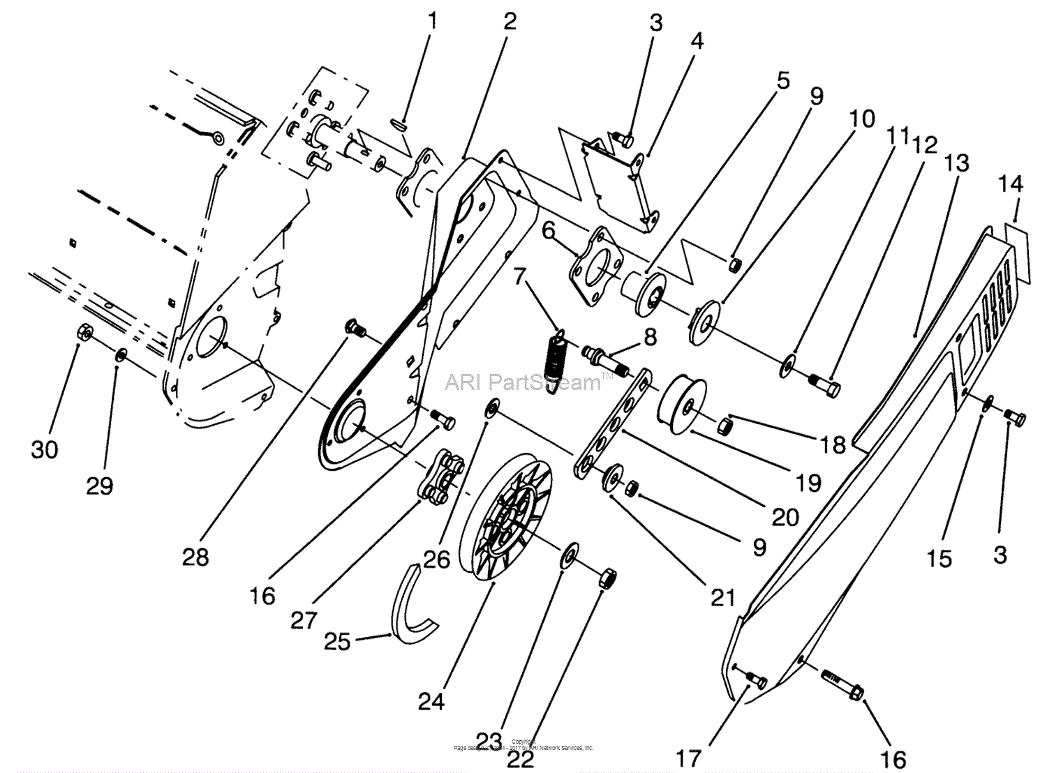 toro ccr 2000 parts diagram