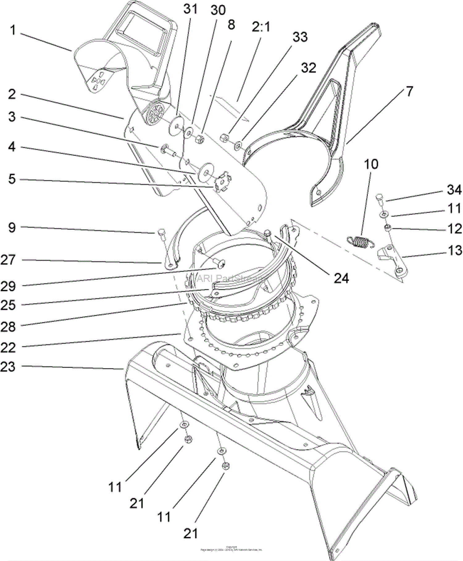 toro ccr 2450 parts diagram