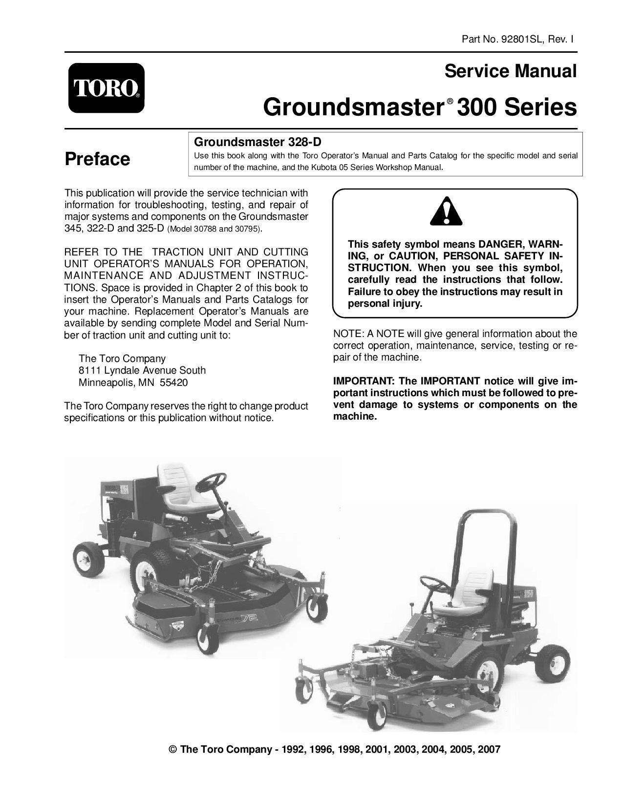 toro groundsmaster 327 spark plug wiring diagram