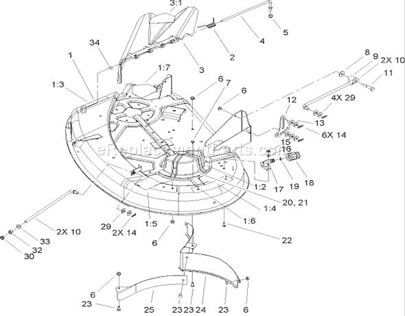 toro lx420 deck belt diagram