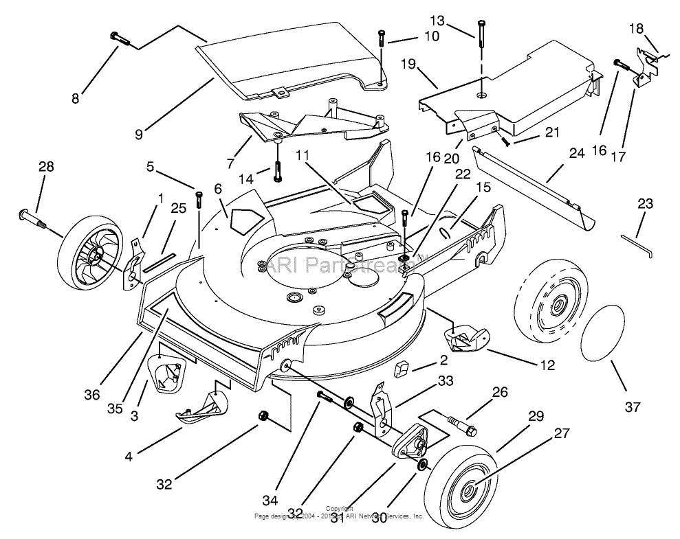 toro super recycler parts diagram