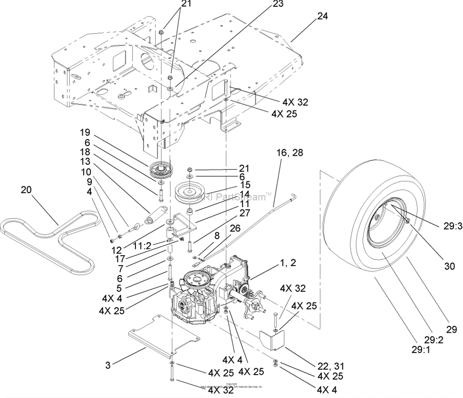toro timecutter ss5000 belt diagram