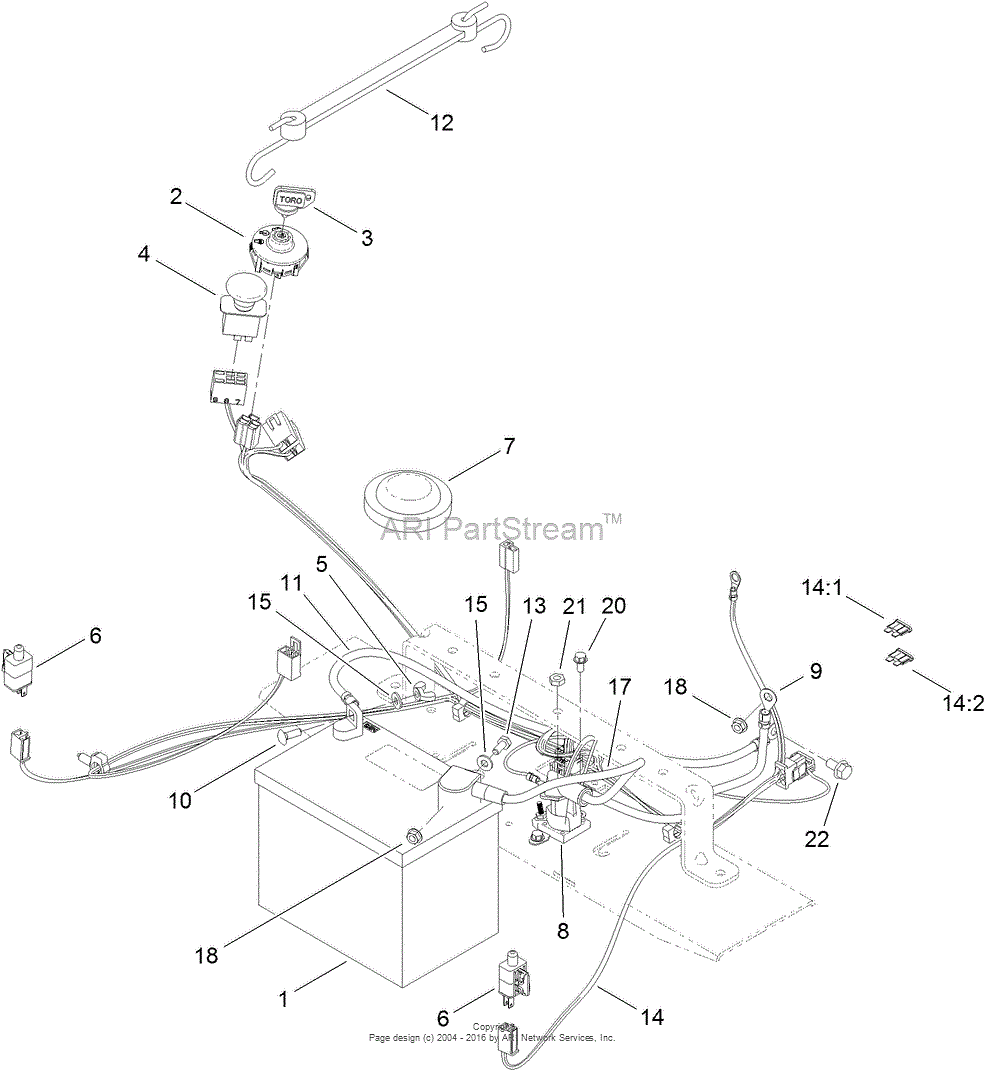toro timecutter z5000 wiring diagram