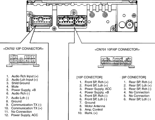 toyota fujitsu ten 86120-aa040 wiring diagram