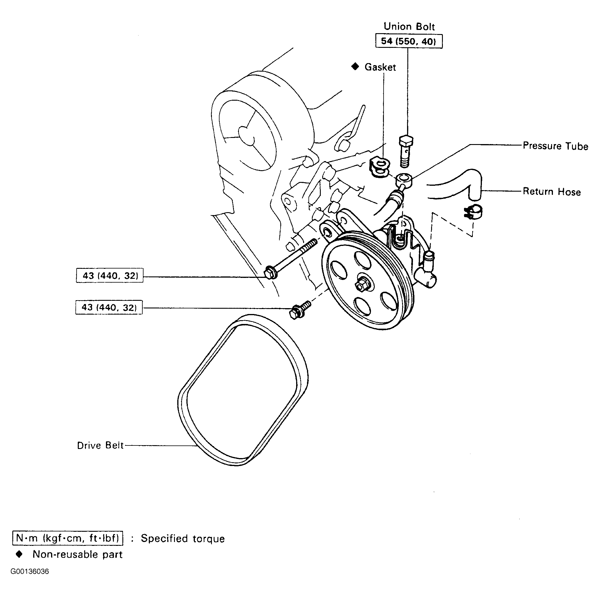 toyota matrix serpentine belt diagram