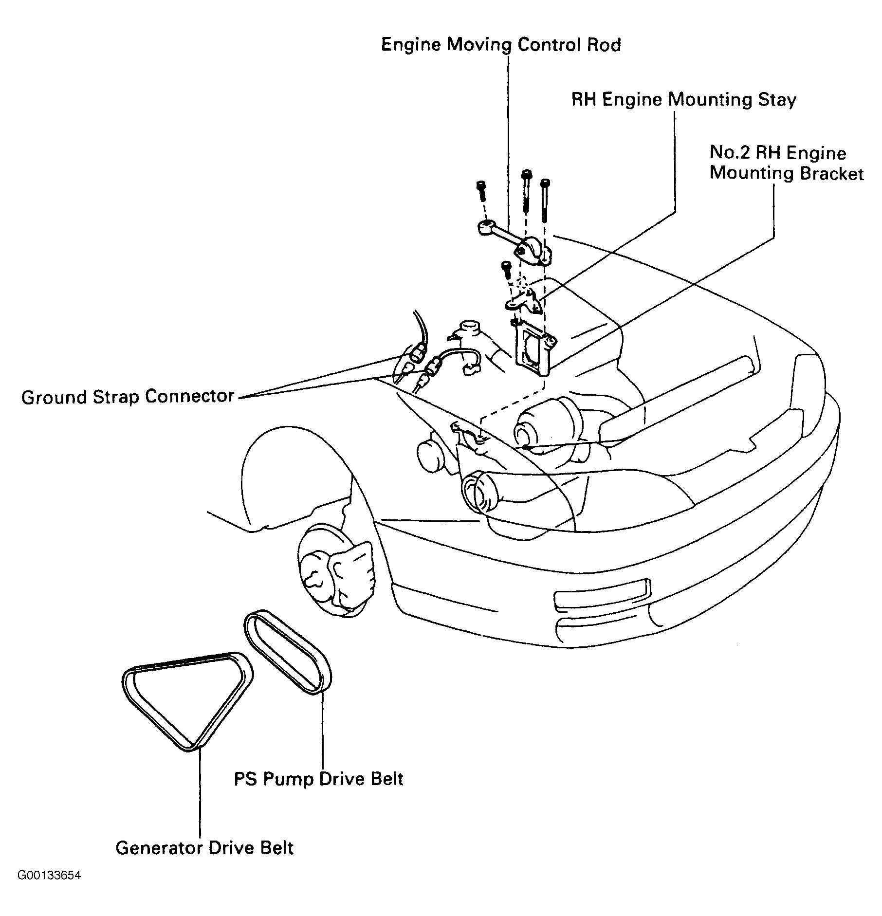 toyota matrix serpentine belt diagram