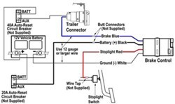 trailer 12 volt electrical wiring diagram from battery to resettable fuse