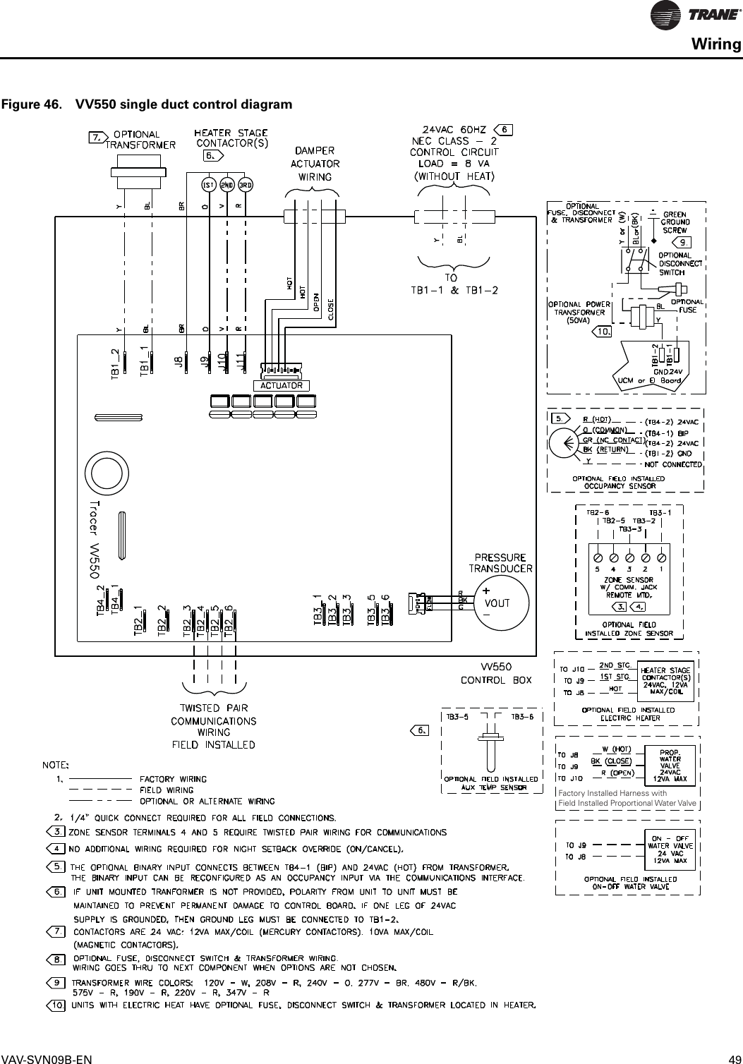 trane 6400 wiring diagram