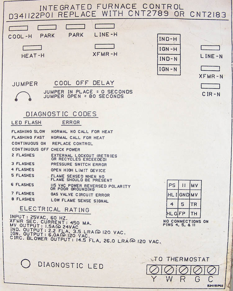 trane baystat 239 wiring diagram