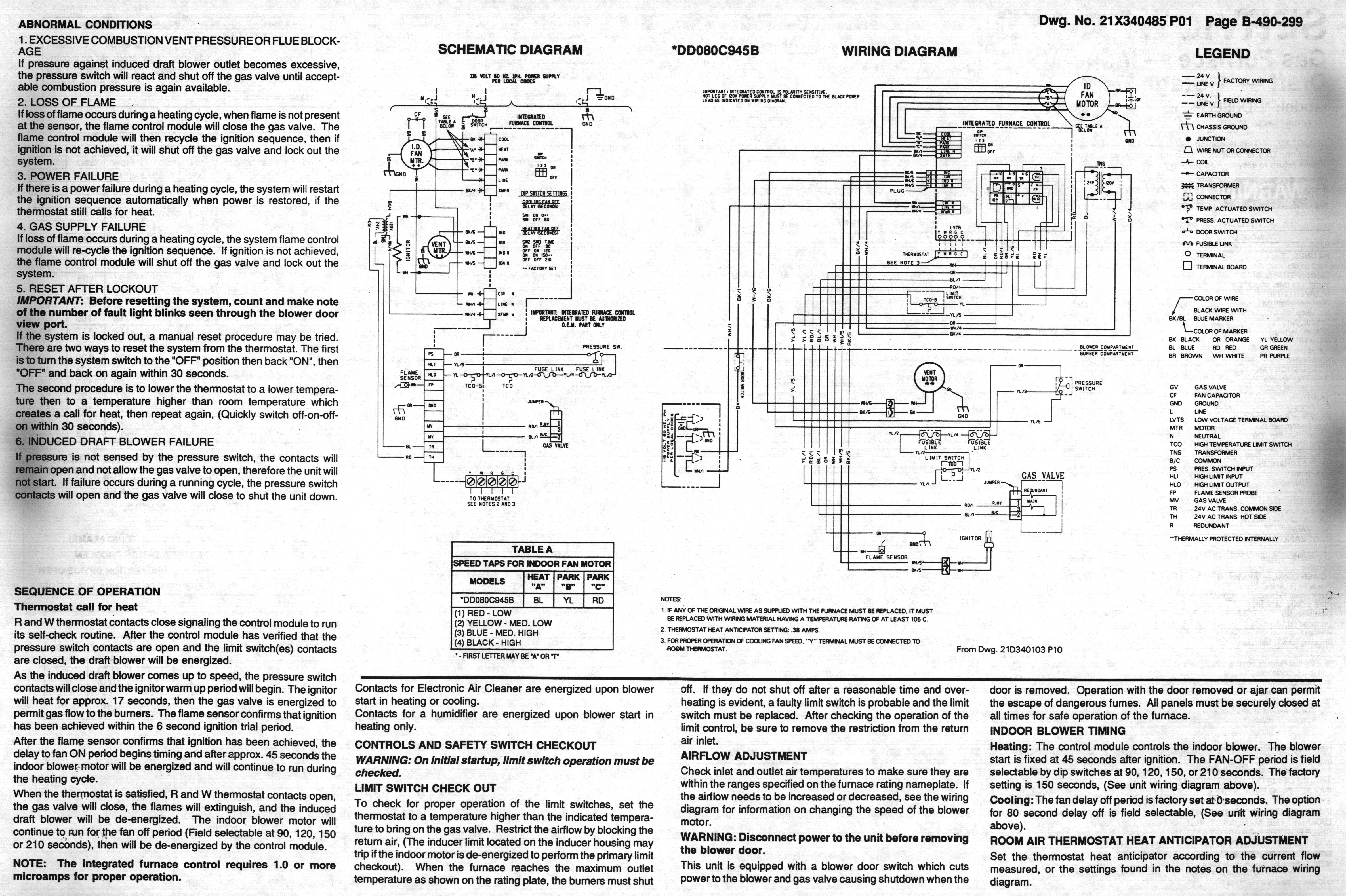 trane gas furnace tux wiring diagram