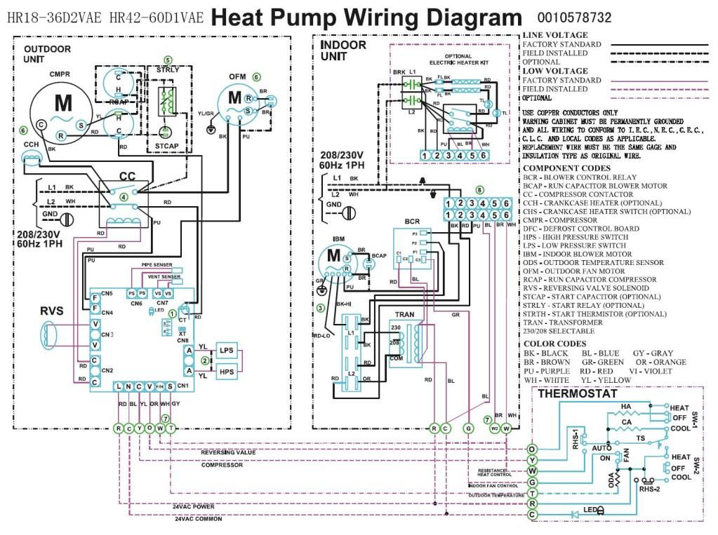 trane heat pump 24v wiring diagram