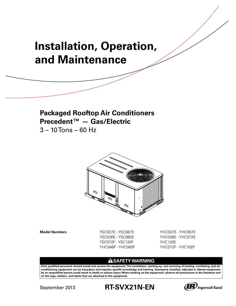 trane precedent ysc072 wiring diagram