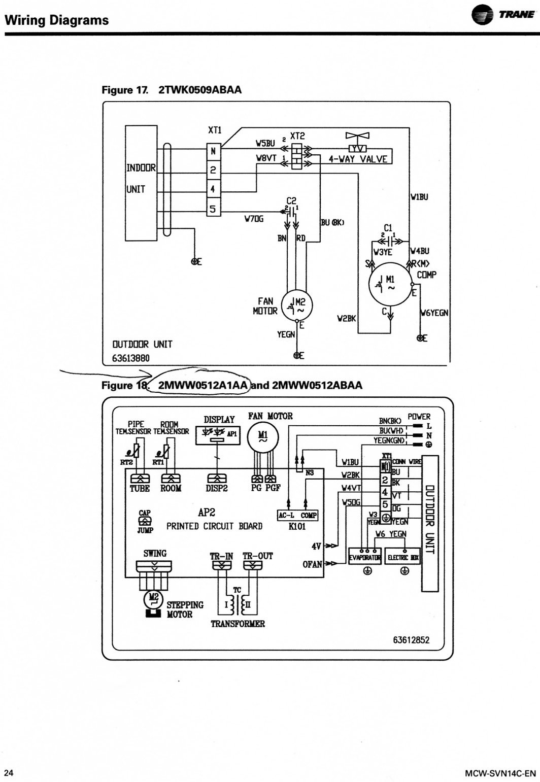 trane rauj wiring diagram