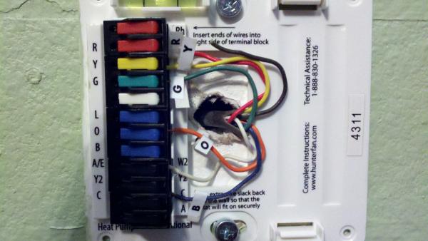trane weathertron thermostat wiring